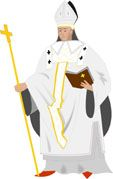 Illustration of artist's impression of an Archbishop