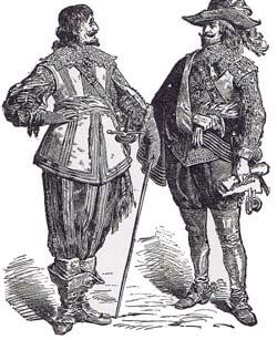 Illustration of Royalists circa 1640s