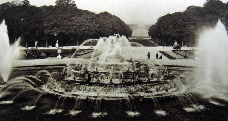 Photo image of Fountain of Latona. Versailles palace gardens, Paris, France.