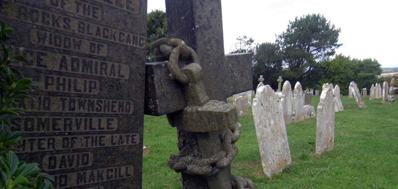 Photo image of Graveyard, St Andrews church, Chale.