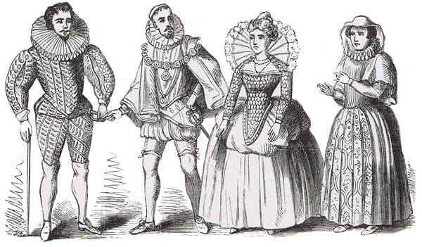 Photo image of fashionable Elizabethans.