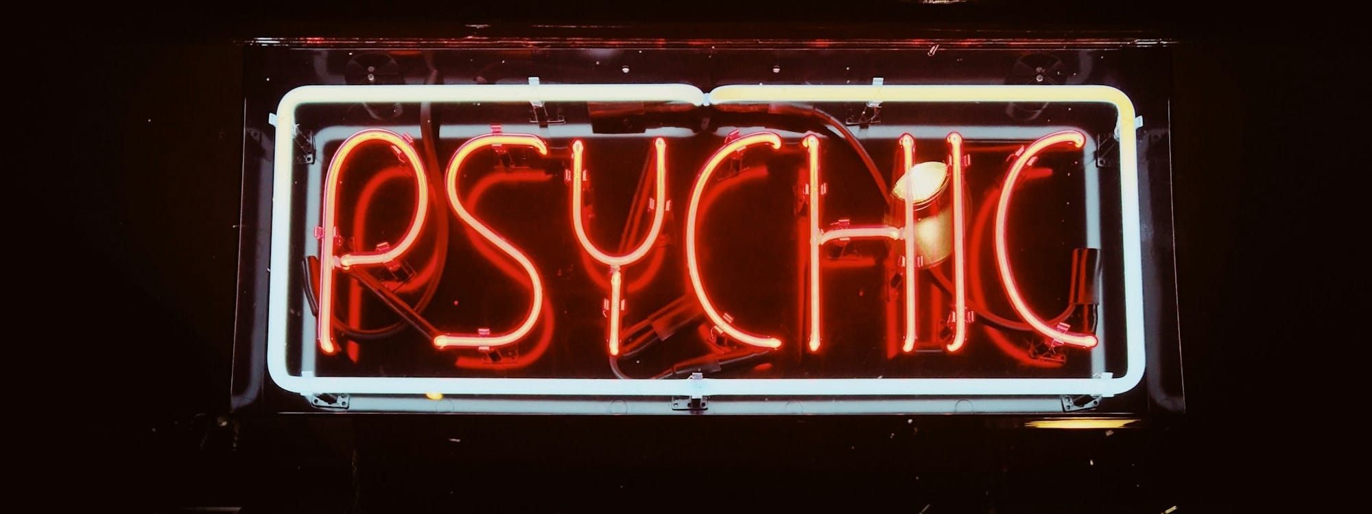 red Psychic LED signage