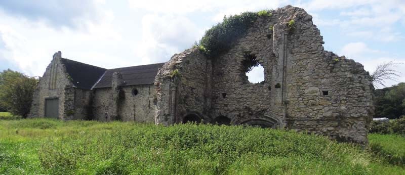 Photo image of old Quarr Abbey ruins, Quarr Isle of Wight.