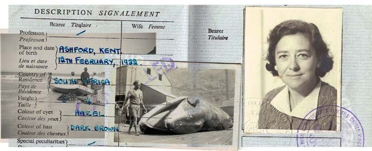 Photo montage of Margo Williams and scenes of Whaler Station in Africa